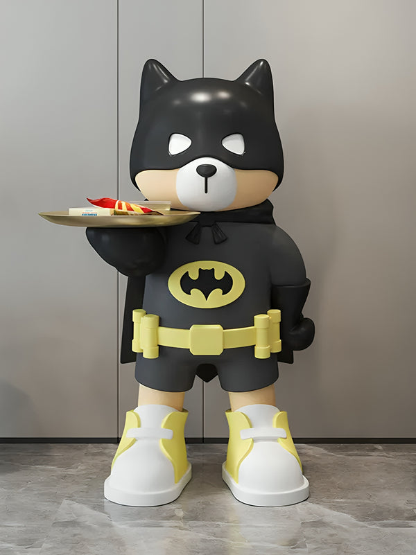 Superhero Batman Costume Character Tray Holder Floor Statue
