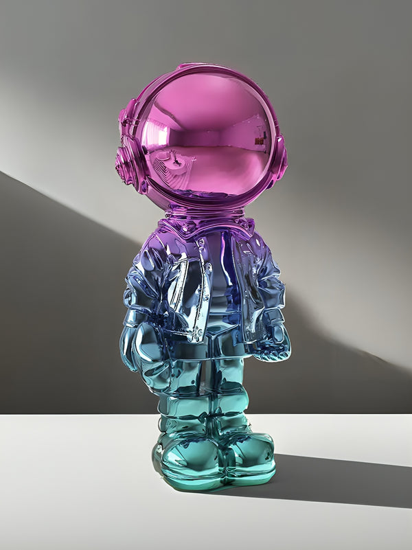 Astronaut Chillin' Electroplated Floor Statue - Candy