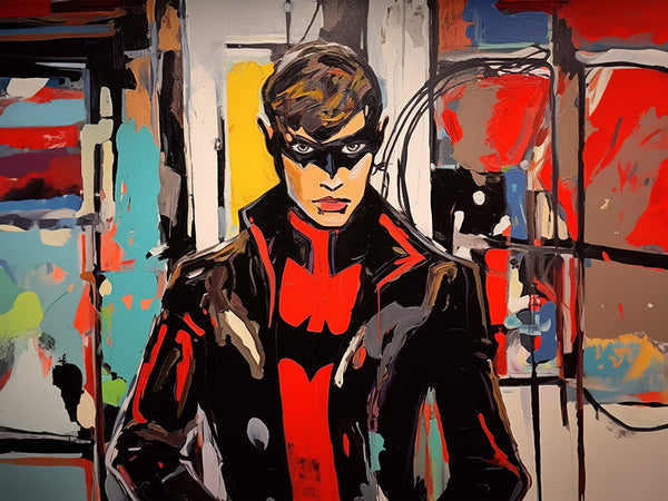 Blaine Hendrix 'Batman's Curation' I - Modern Interior Design Wall Art