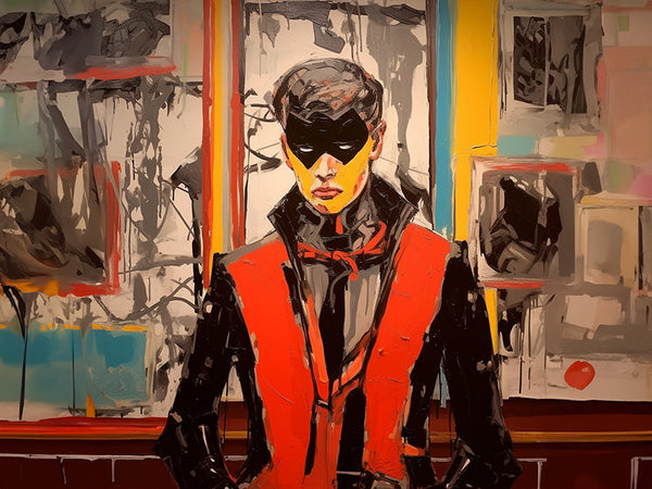 Blaine Hendrix 'Batman's Curation' II - Modern Interior Design Wall Art