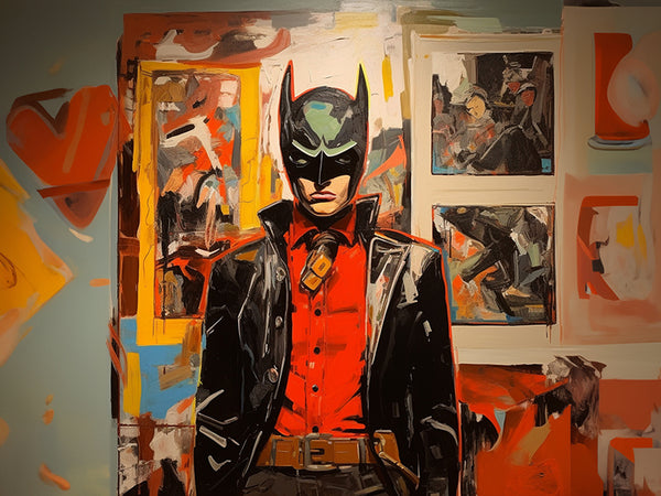 Blaine Hendrix 'Batman's Curation' V - Modern Interior Design Wall Art