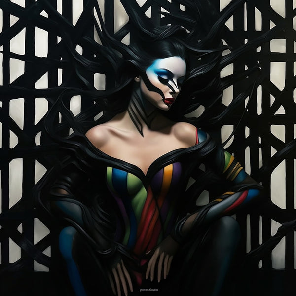 Natalia Sokolova 'Ensnared by Darkness' 003 - Modern Interior Design Wall Art